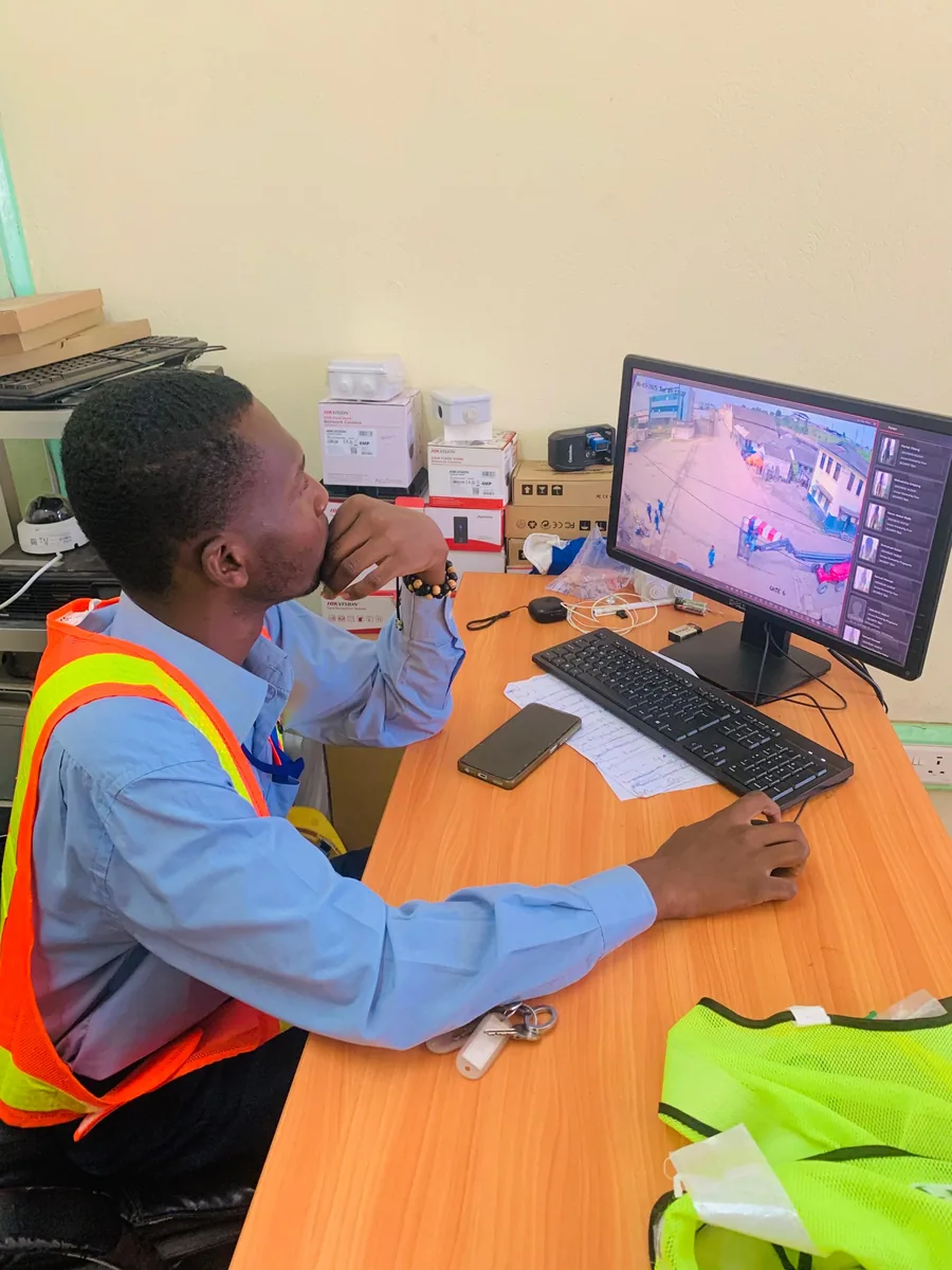 Monitoring CCTV feeds at the GPHA control desk